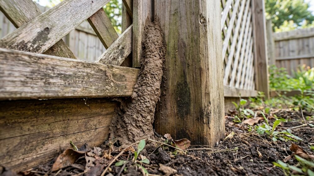 放置された木材・木柵