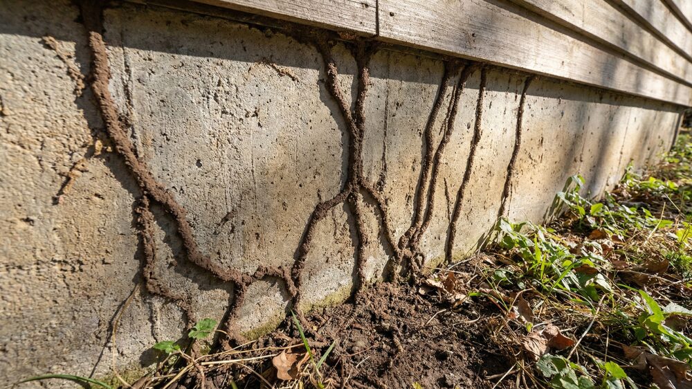 シロアリの蟻道