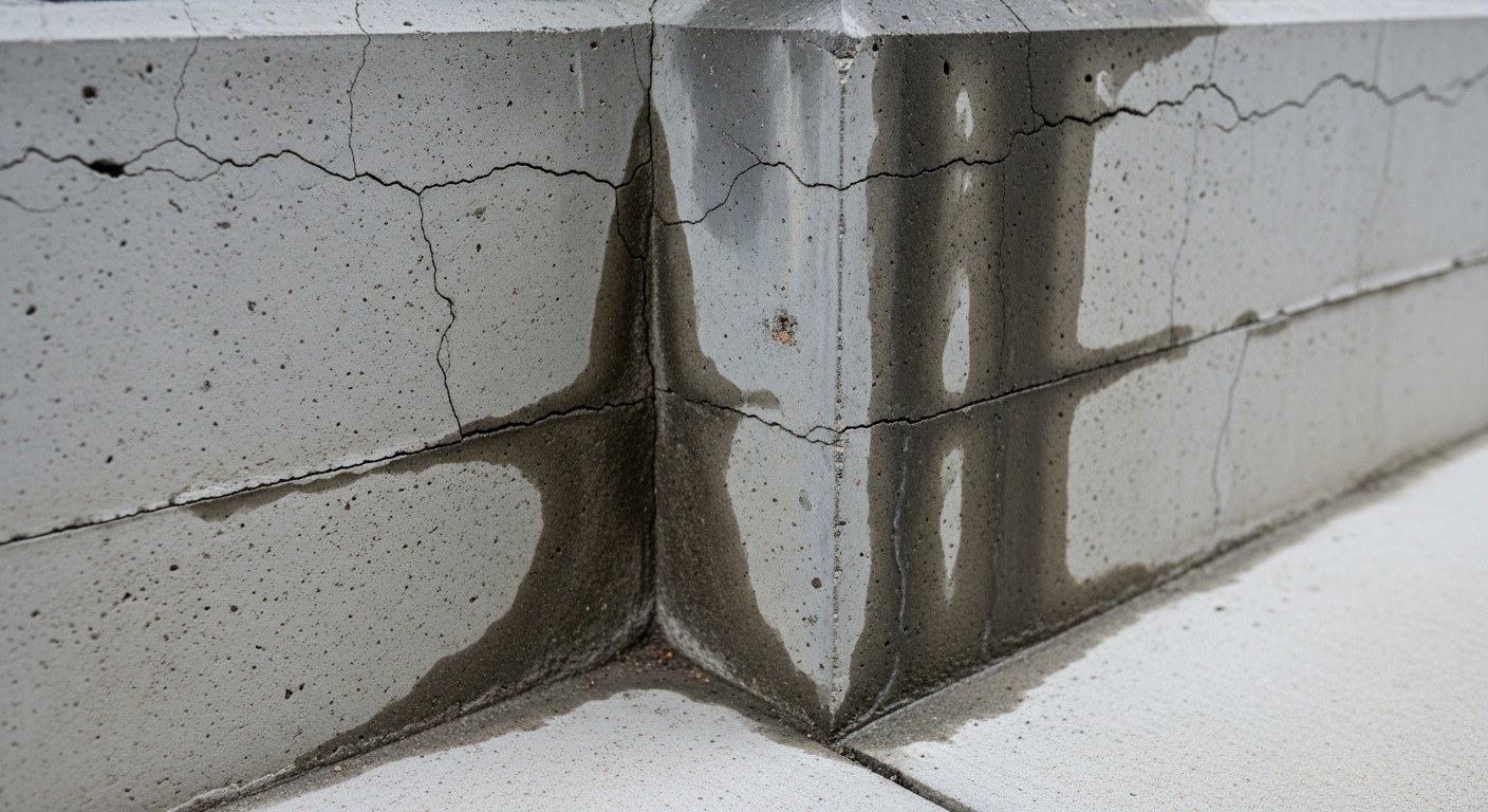 礎のひび割れ・打ち継ぎ部