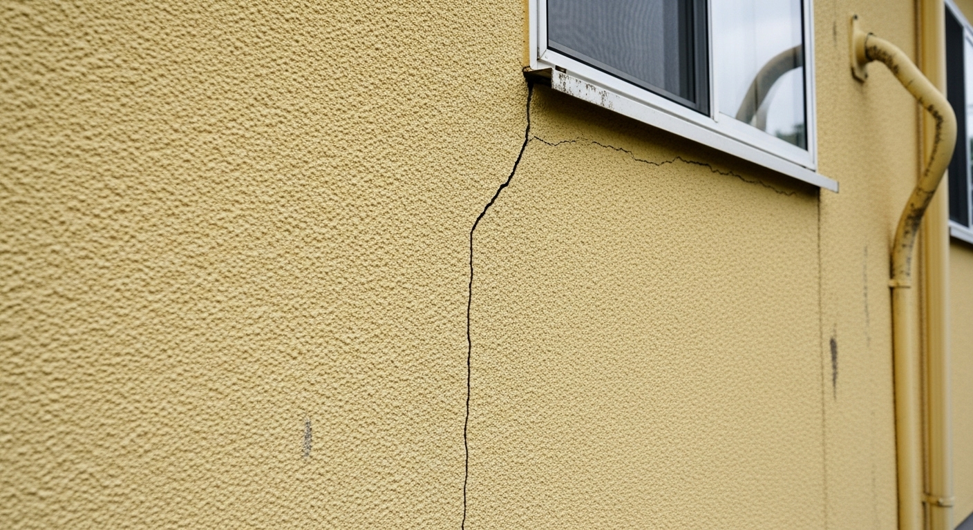 外壁のひび割れ・目地の劣化