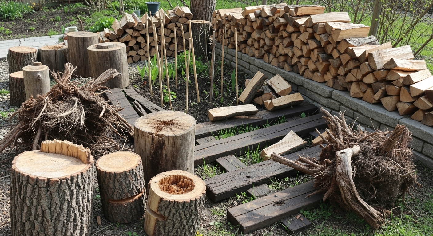 木材（餌）が豊富にある環境