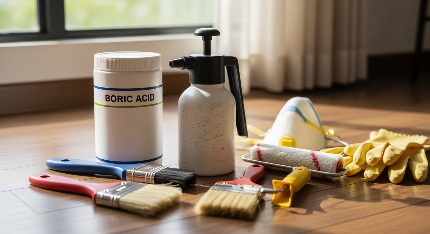 ホウ酸処理に必要な道具・材料