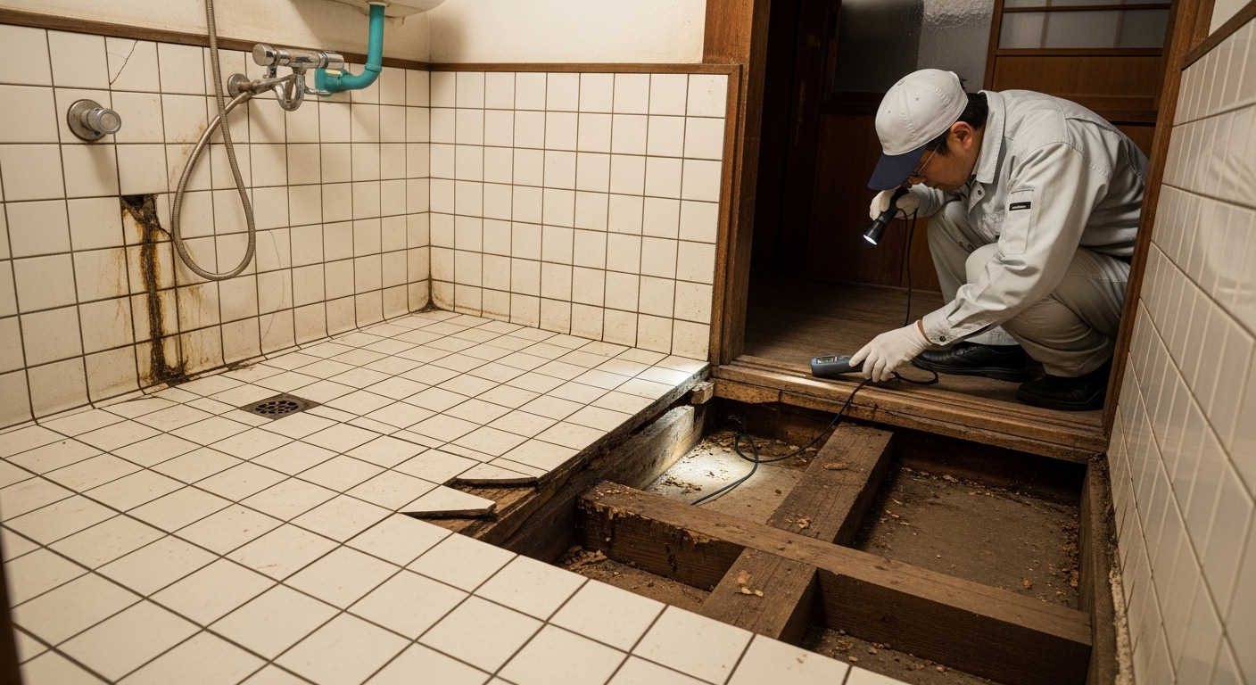 浴室が在来工法の場合