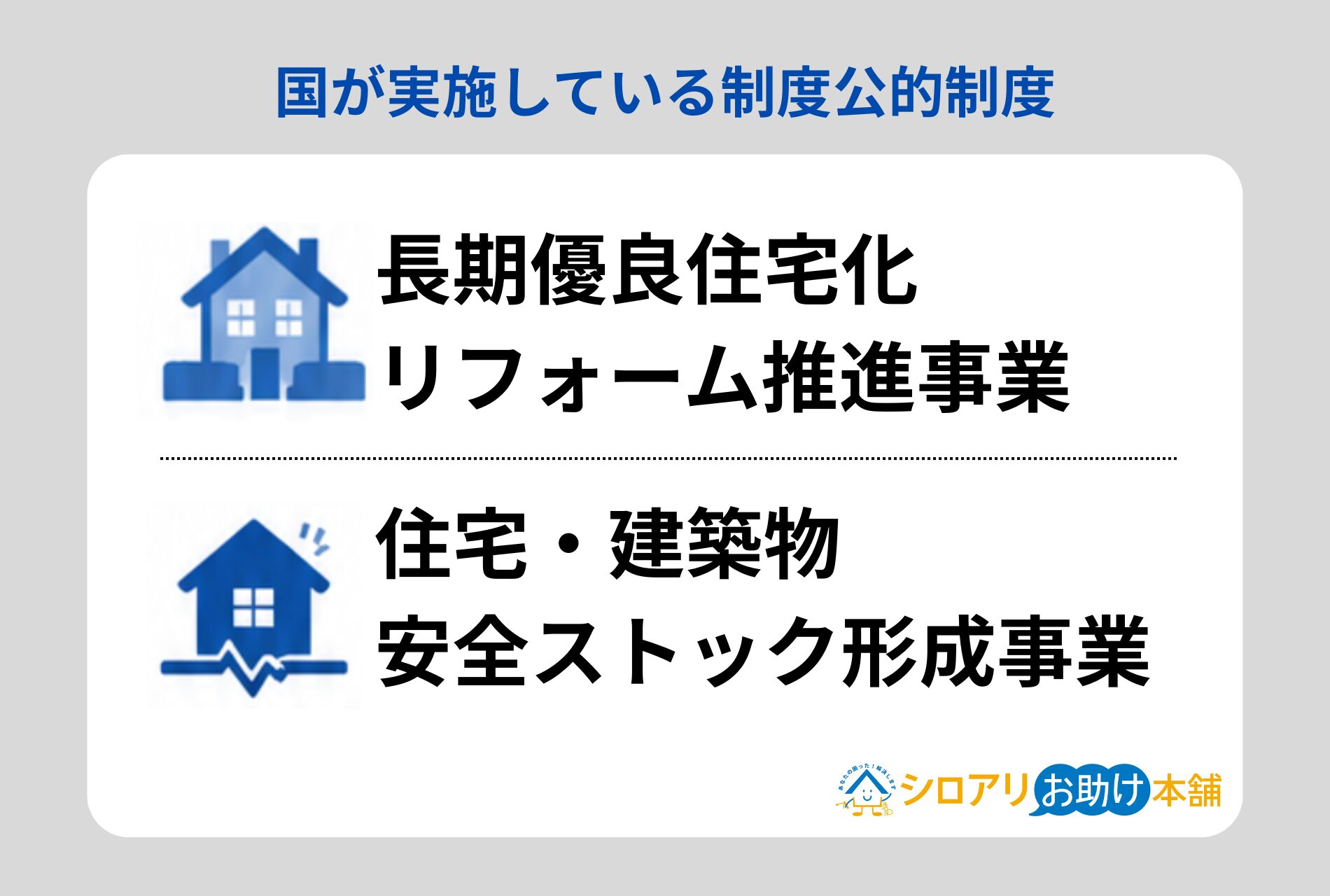 国が実施している公的制度