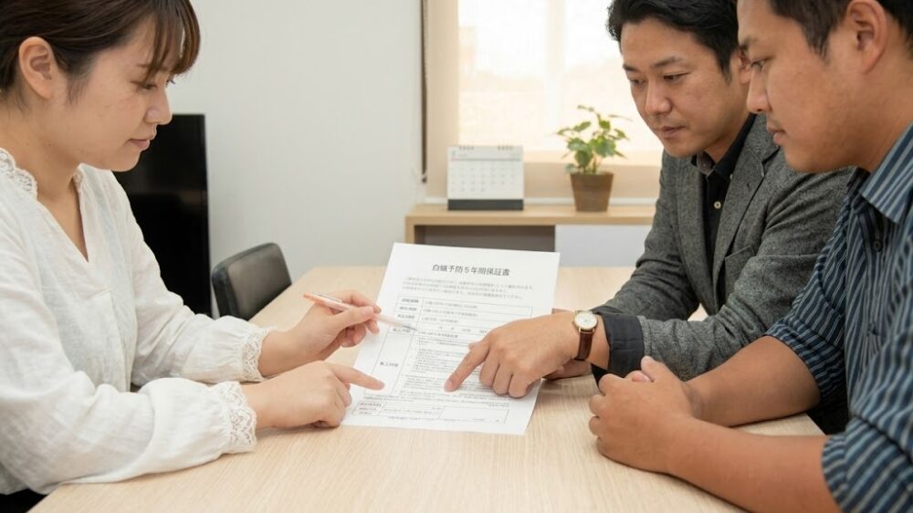 保証書の内容を確認