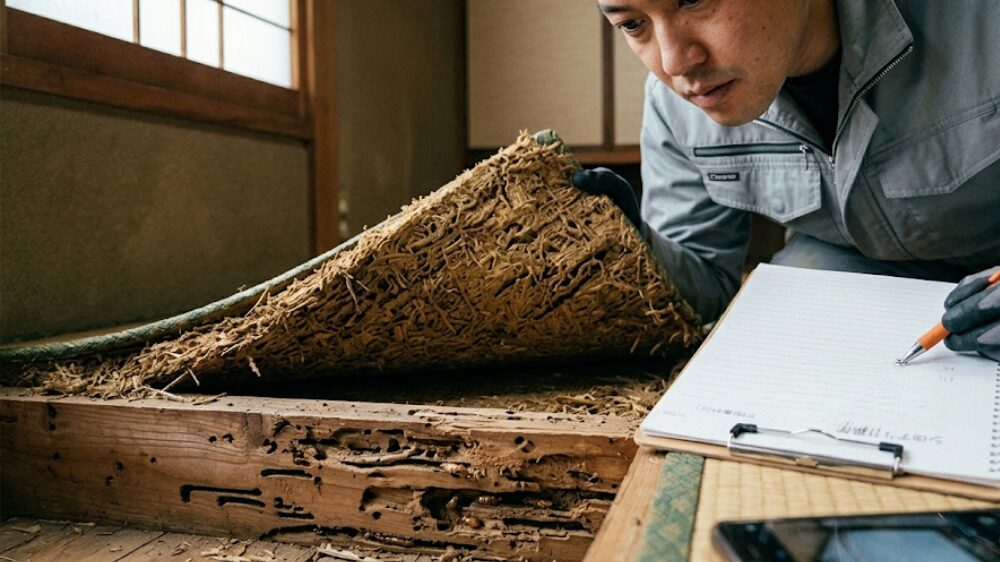 シロアリ 被害のサイン