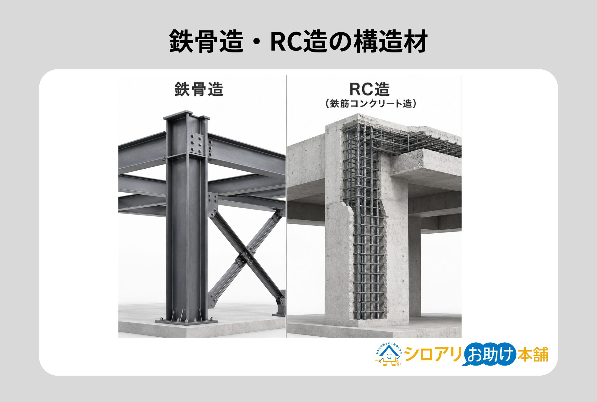 鉄骨造・RC造の構造材