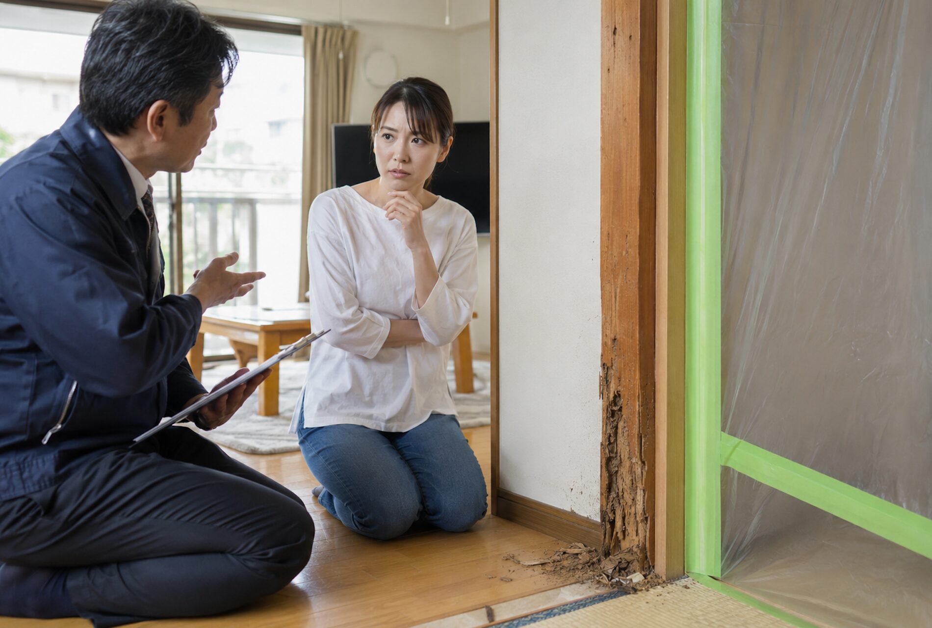 一時的に住めない場合は家賃の減額を主張できる
