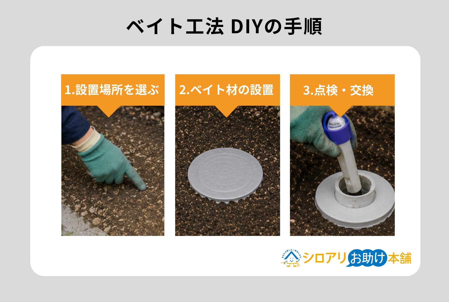 ベイト工法DIYの手順