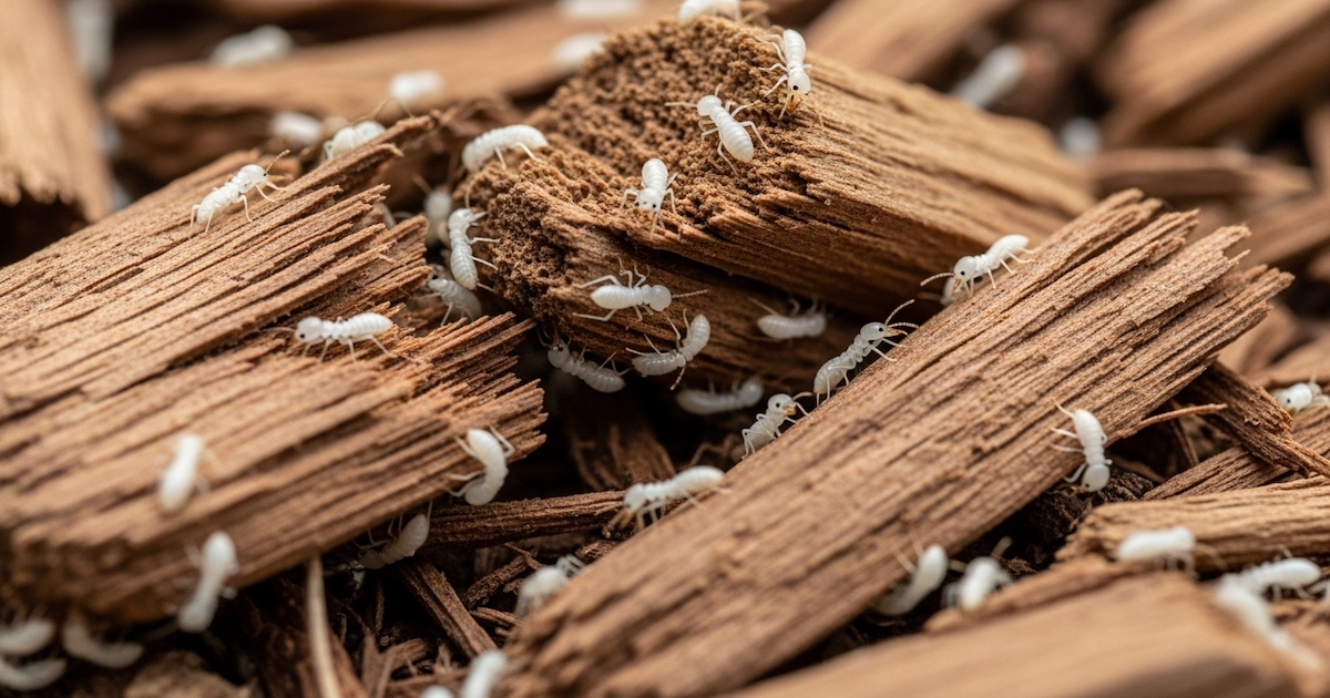 ウッドチップシロアリ