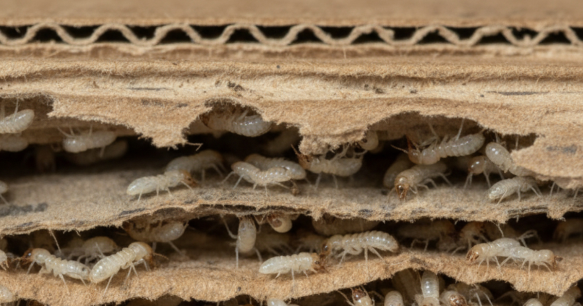 シロアリ 段ボール​