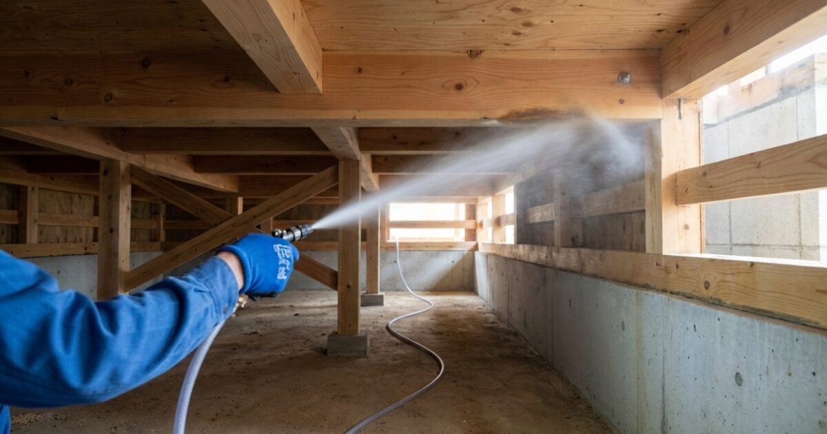 サムネイル シロアリ 予防工事