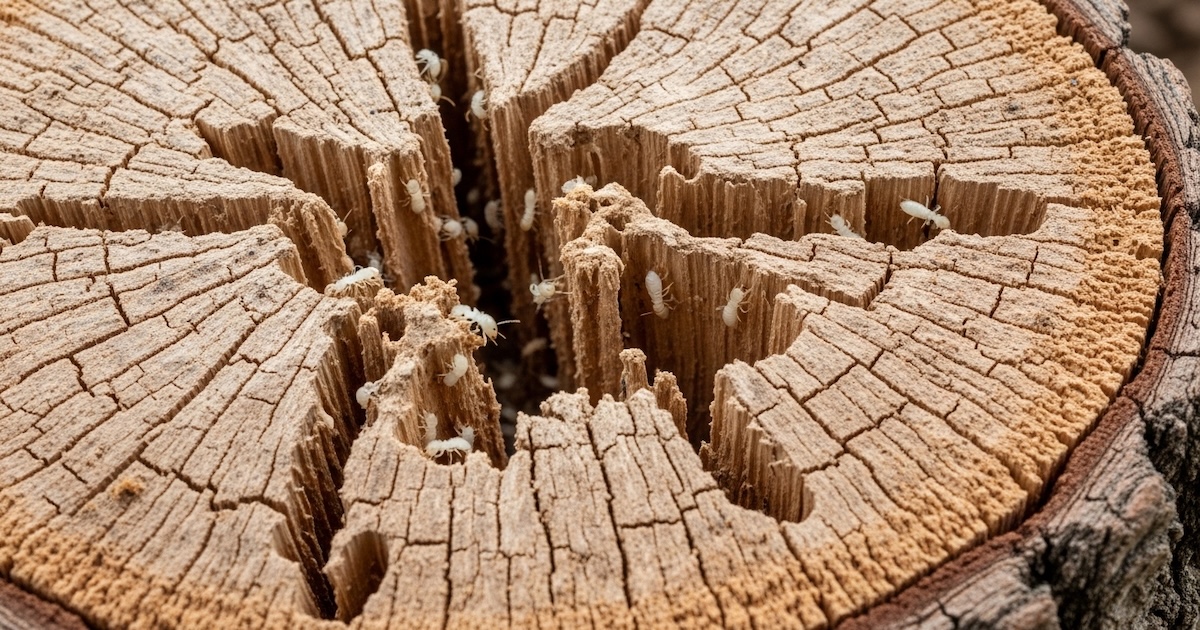 シロアリ 被害 切り株